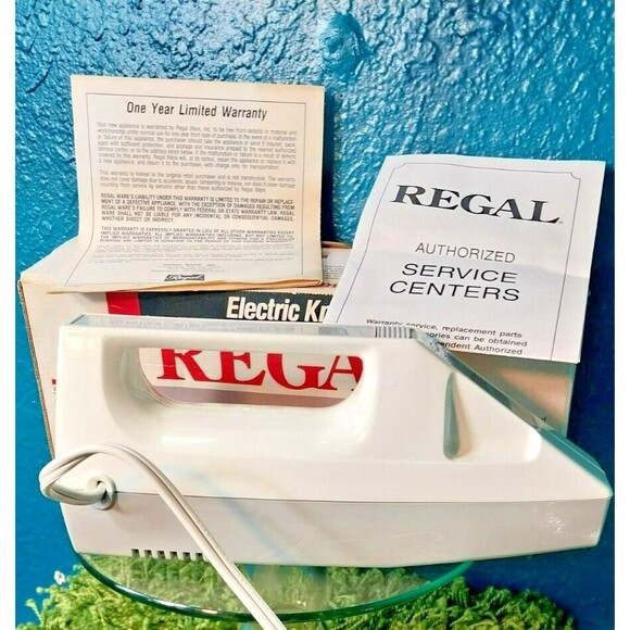Regal Electric Knife V382 Serrated Steel Blades Works ORGINAL BOX. - Picture 5 of 7